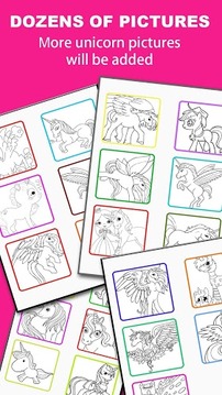 Pony Unicorn Coloring Book游戏截图4