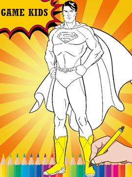 Justice Superhero Coloring Kid游戏截图3