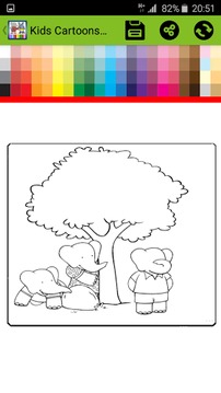 Kids Cartoons Coloring Book游戏截图5