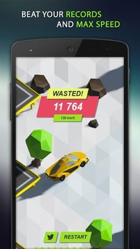 Swerve Car: Racing ZigZag游戏截图4