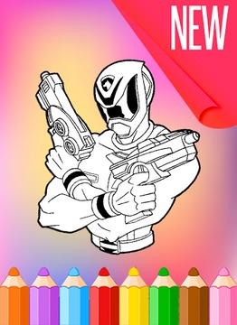 How To Color Power Rangers HD游戏截图1