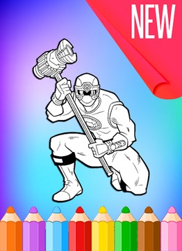 How To Color Power Rangers HD游戏截图2