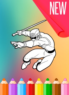 How To Color Power Rangers HD游戏截图3