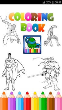 Cartoons Coloring Book游戏截图1