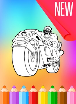 How To Color Power Rangers HD游戏截图4