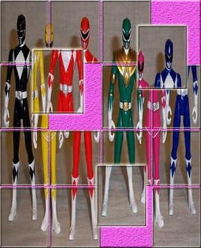 Slide Power Ranger puzzle游戏截图1