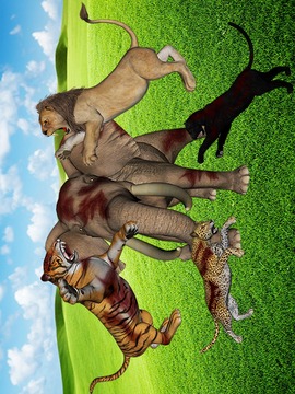 Safari Hunting Animal War游戏截图2