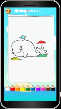 Ocean Animals Coloring Book游戏截图3