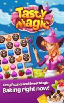 Tasty Magic: Free sweet match 3 puzzle for dessert游戏截图1