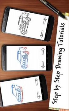 Drawing App Classy Retro Cars游戏截图2