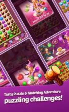 Tasty Magic: Free sweet match 3 puzzle for dessert游戏截图3