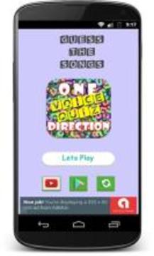 ONE DIRECTION songs Voice Quiz游戏截图1