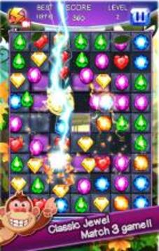 Jewels Bananas Kong | King Of Match 3 Classic游戏截图3