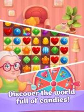 Candy Rush - Sweets House / match-3 game free游戏截图2