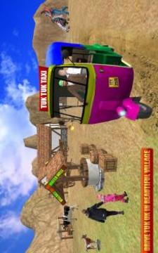 City Tuk Tuk Auto Rickshaw Taxi Driver 3D游戏截图3