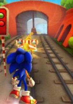 Subway Sonic speed run Game游戏截图1