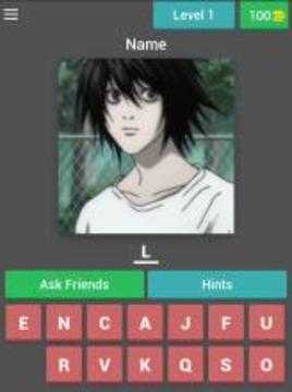 Anime character quiz expert游戏截图5