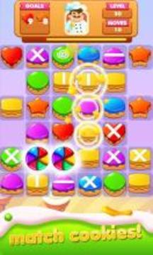 Cookie Crunch Chef : New Puzzle Match 3游戏截图1