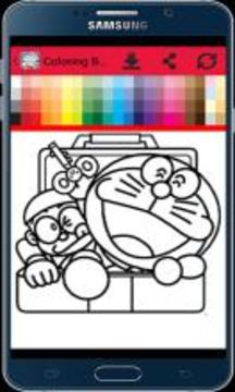 Coloring Book: Doraem Cat Fans游戏截图5