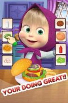 Masha Burger Cooking游戏截图2