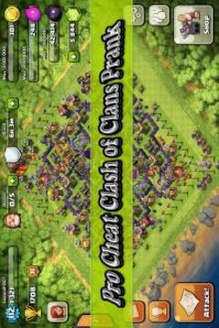 Pro Cheat Clash of Clans Prank游戏截图1