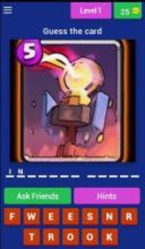 Guess the card Clash Royale游戏截图1