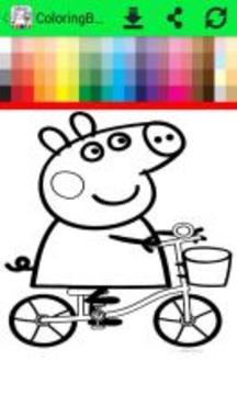 ColoringBook: pig pippa paint Fans游戏截图5