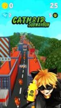 Subway Cat Noir Run Adventure游戏截图1