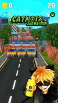 Subway Cat Noir Run Adventure游戏截图2