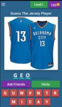 Guess The NBA Jersey游戏截图1