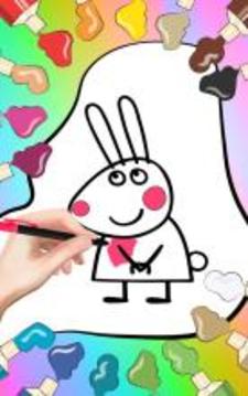 How to color peppa pig游戏截图2