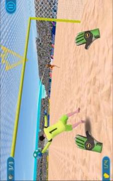 Soccer Goalkeeper - Beach Coast Goalie游戏截图1