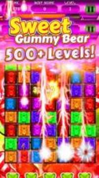 Sweet Gummy Bear - Free Match 3 Game游戏截图2