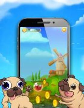 Pug - Pet Dog Running Game游戏截图1