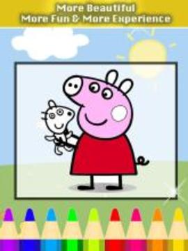 Coloring game for Peppa Piggy.游戏截图2