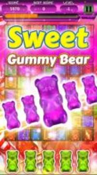 Sweet Gummy Bear - Free Match 3 Game游戏截图1