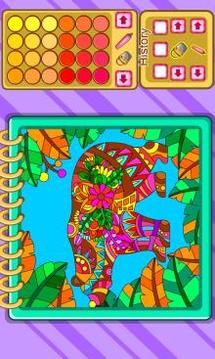 Animal Mandalas Coloring Book游戏截图3