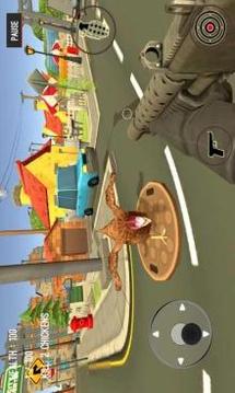 Wild Zoo Animals Hunting City游戏截图2