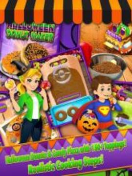 Halloween Fair Food Maker Game - Make Candy Donuts游戏截图4