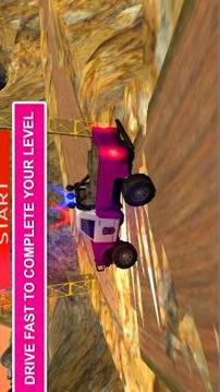 Pink Lady Offroad Mountain Jeep Driver Simulator游戏截图3