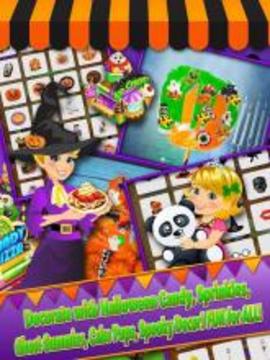 Halloween Fair Food Maker Game - Make Candy Donuts游戏截图3