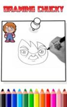 How To Draw Killer chucky (killer Chucky game)游戏截图3
