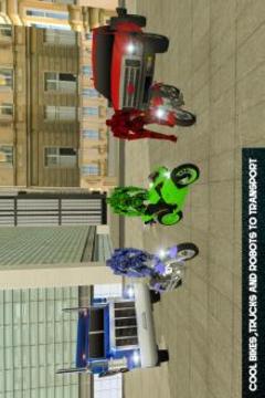 Moto Robot Transport Truck游戏截图3