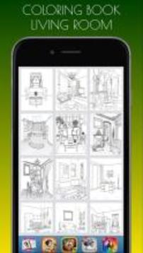 Coloring Page Living Room游戏截图2