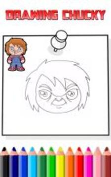How To Draw Killer chucky (killer Chucky game)游戏截图4