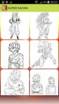 coloring son goku & vegeta manga for kids游戏截图3