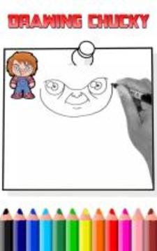 How To Draw Killer chucky (killer Chucky game)游戏截图2
