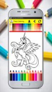 Pony Coloring Book Pages游戏截图3