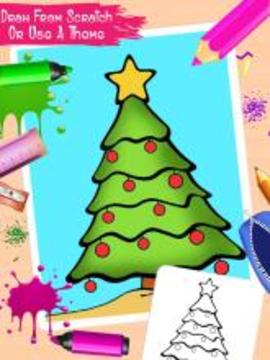 My Big Christmas Tree Coloring Book游戏截图2