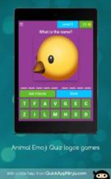 Animal Emoji Quiz logos games游戏截图2